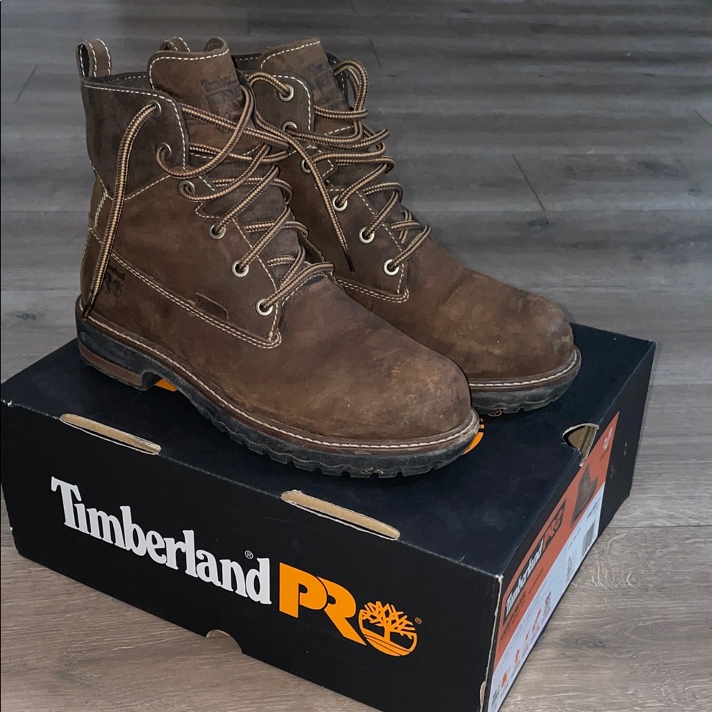 Timberland PRO Women’s Dark Brown Leather Boots size 6